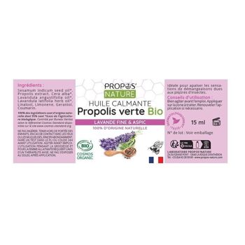 SPRAY HUILE CALMANTE BIO - PROPOLIS & LAVANDE - DEMANGEAISONS 15ML 10