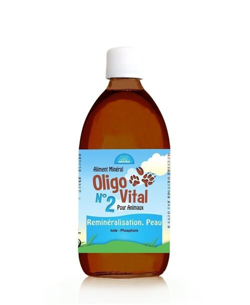 OLIGOVITAL N°2 - COMPLÉMENT VÉTÉRINAIRE - OLIGOÉLÉMENTS POUR ANIMAUX - REPRODUCTION - 500 ml