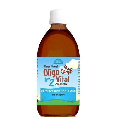 OLIGOVITAL N°2 - INTEGRATORE VETERINARIO - OLIGOELEMENTI PER ANIMALI - RIPRODUZIONE - 500 ml