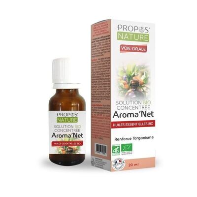AROMA'NET ORGANIC CONCENTRATED SOLUTION - 7 ORGANIC ESSENTIAL OILS - 20ML