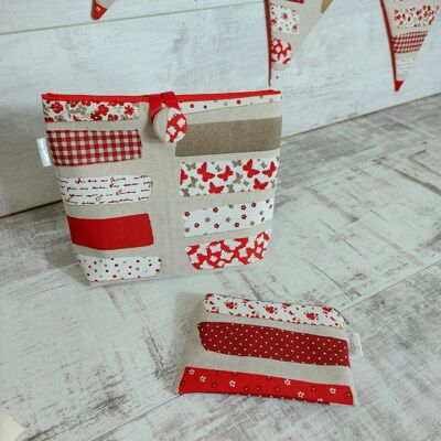 Set regalo shabby chic con pochette