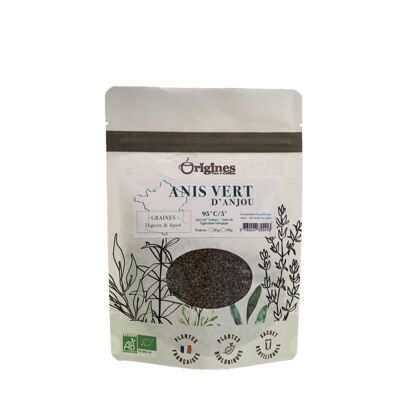 Té de hierbas orgánico de anís verde - bolsa de 50 g