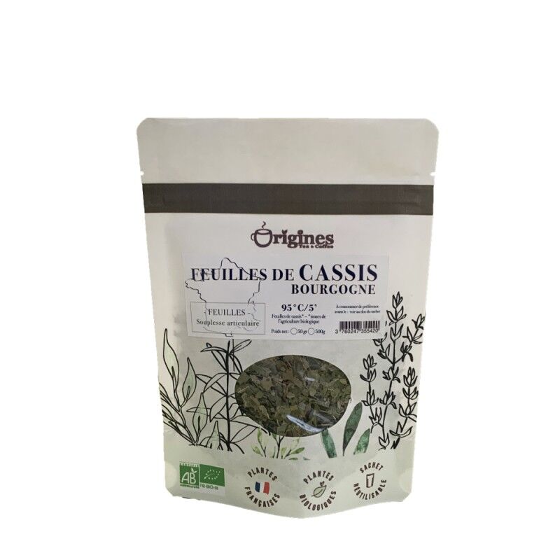 Infuso di foglie di ribes nero biologico - busta da 50g