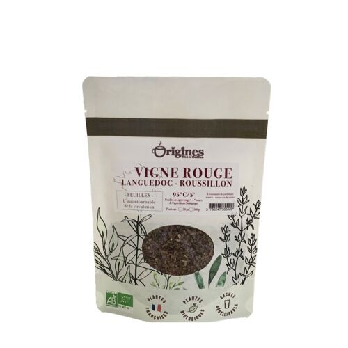 Infusion Bio Feuilles de Vigne rouge - Sachet 50g