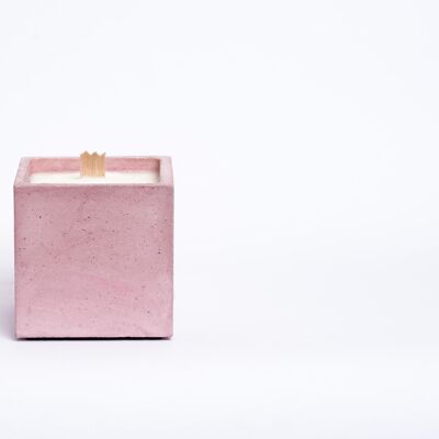 Scented Candle - Pastel Pink Concrete