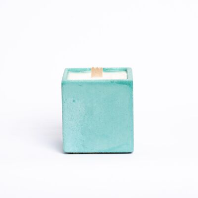 Scented Candle - Turquoise Blue Concrete