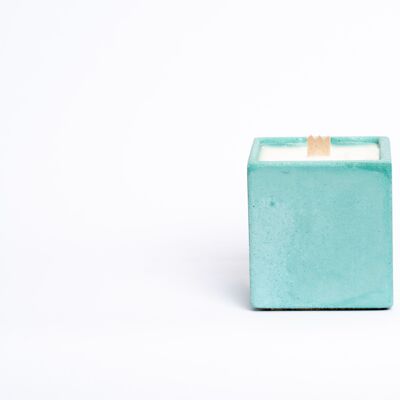 Scented Candle - Turquoise Blue Concrete