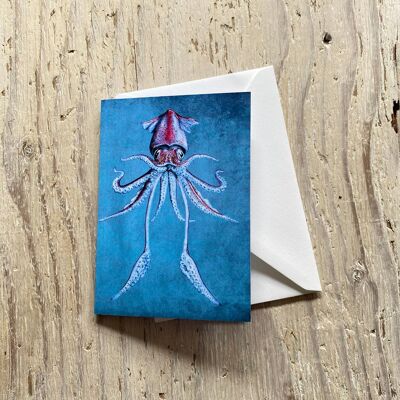 Lesser Flying Squid Greeings Card