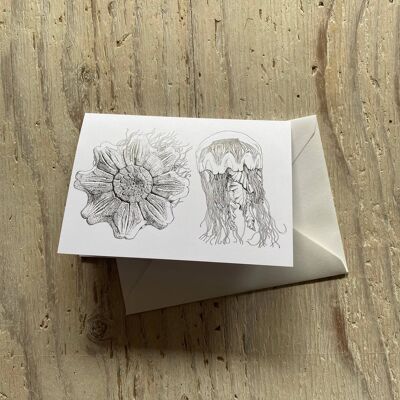Lion's Mane Jellyfish Greetings Cards