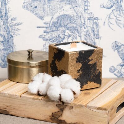 Scented Candle - Anthracite Concrete & Golden Patina