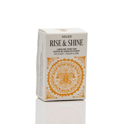 RISE AND SHINE Zitrone und Thymian COLD PROCESS Seife für Gesicht und Körper
