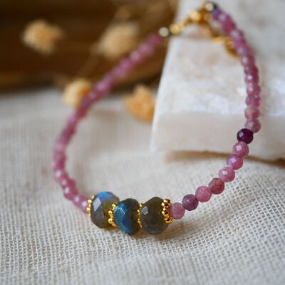 PULSERA KAMALA TURMALINA ROSA