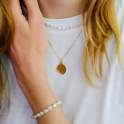 Lemon Pendant & Necklace - Gold-Plated Silver