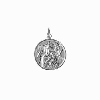 Pendentif Argent Saint Christophe et Vierge à l'Enfant - Sans Chaîne 2