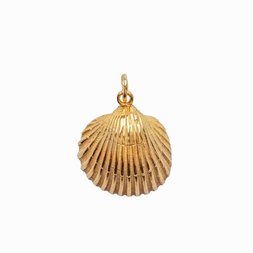 Medium Shell Pendant - Gold-Plated Silver - No Chain