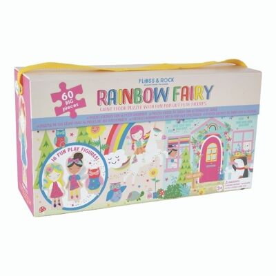 Puzzle da 60 pezzi Rainbow Fairy con figure