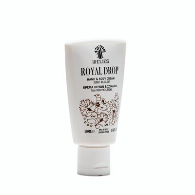ROYAL DROP hand and body cream with donkey milk and oat for skin improvement