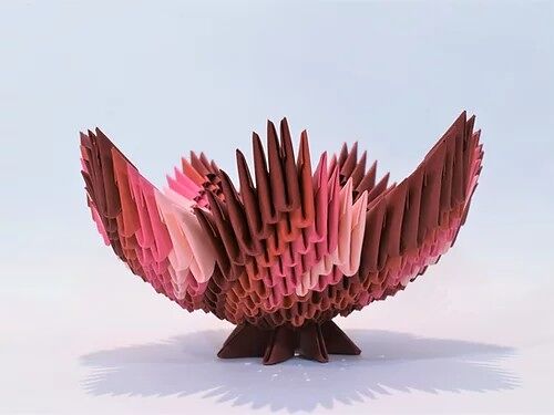 Kit Origami 3D - Bol fleur (4 nuances)