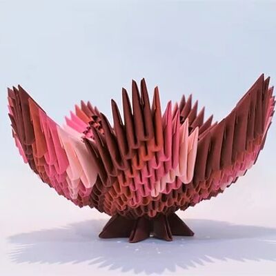 Kit Origami 3D - Flower Bowl (4 tonos)