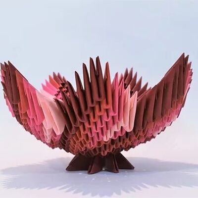 3D-Origami-Kit - Blumenschale (4 Farbtöne)