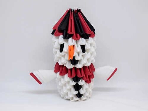 Kit Origami 3D - Bonhomme de neige