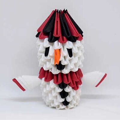 Kit Origami 3D - Muñeco de nieve