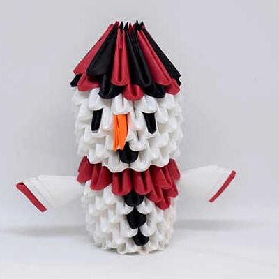 Kit Origami 3D - Pupazzo di neve