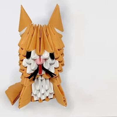 Kit de Origami 3D - Gato
