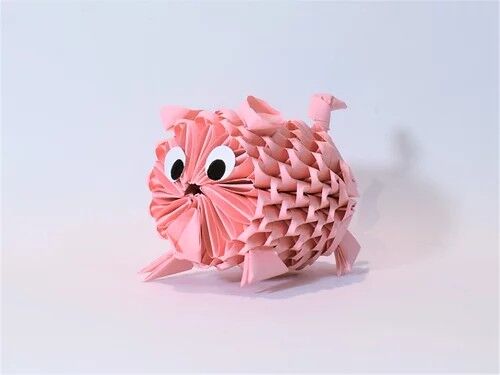 Kit Origami 3D - Cochon