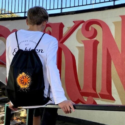 Eighteen Drawstring Bag - Iconic Orange