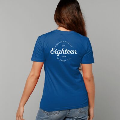 T-shirt Retro Eighteen - Blu Marjorelle