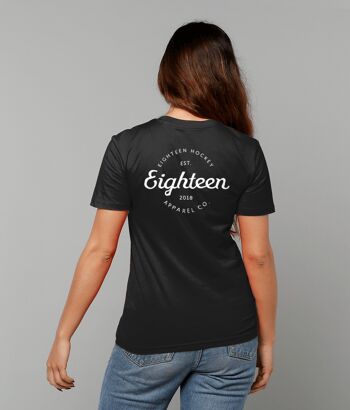 T-shirt Retro Eighteen - Noir 1