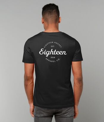 T-shirt Retro Eighteen - Noir 6