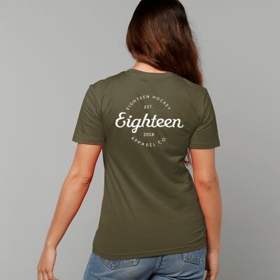 T-shirt Retro Eighteen - Kaki britannique