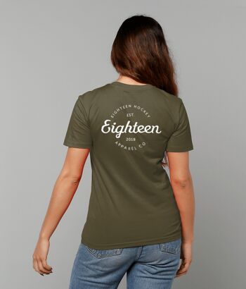 T-shirt Retro Eighteen - Kaki britannique 1