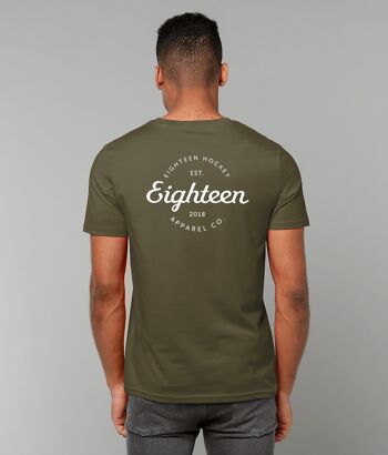 T-shirt Retro Eighteen - Kaki britannique 6