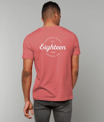 T-shirt Retro Eighteen - Rouge moyen chiné 2