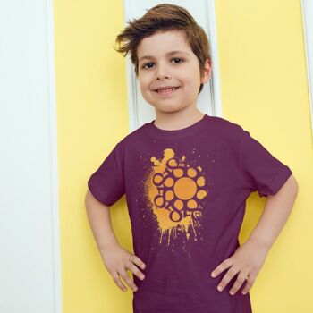 T-shirt éclaboussures de peinture pour enfants de dix-huit ans - Mauve 1