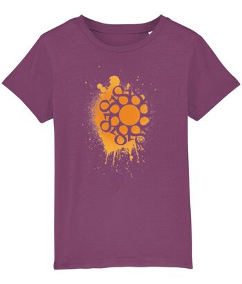 T-shirt éclaboussures de peinture pour enfants de dix-huit ans - Mauve 2