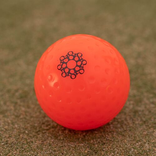 Eighteen branded match quality hockey balls - Neon Orange - Single Ball