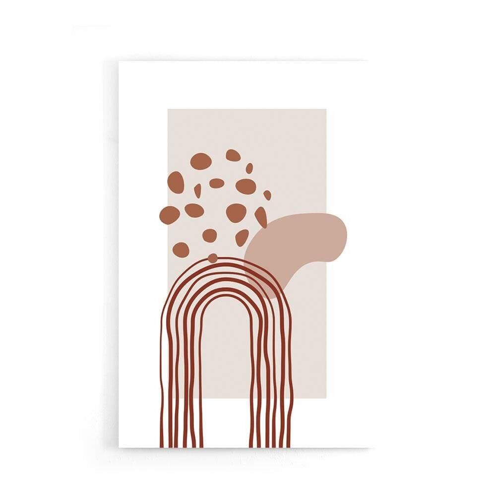 Walljar - Forme d'arche abstraite - Affiche / 60 x 90 cm