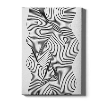 Walljar - Abstract Line Art - Canvas / 30 x 45 cm