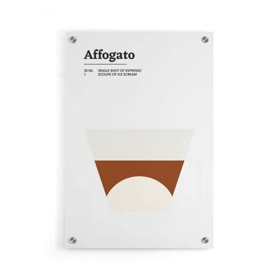 Walljar - Affogato - Plexiglass / 40 x 60 cm