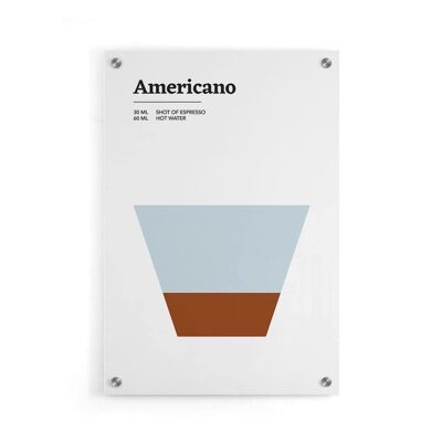 Walljar - Americano - Plexiglass / 40 x 60 cm