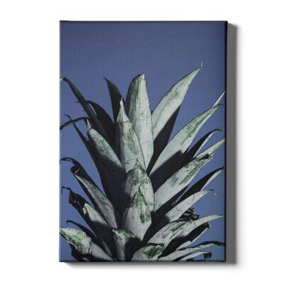 Walljar - Ananas Bladeren - Canvas / 60 x 90 cm