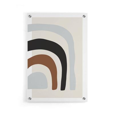 Walljar - Arch Shape - Plexiglas / 30 x 45 cm