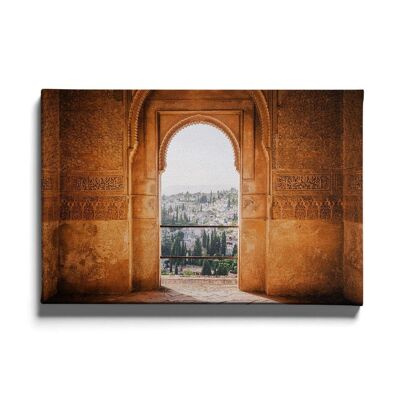 Walljar - Gewölbte Tür - Leinwand / 60 x 90 cm