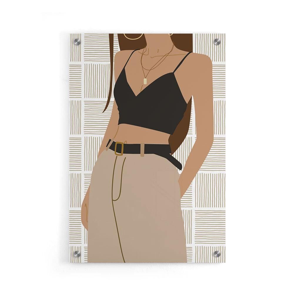 Walljar - Baggy Jeans - Plexiglás / 30 x 45 cm