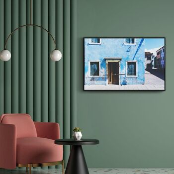 Walljar - Maison Bleue - Toile / 60 x 90 cm 4