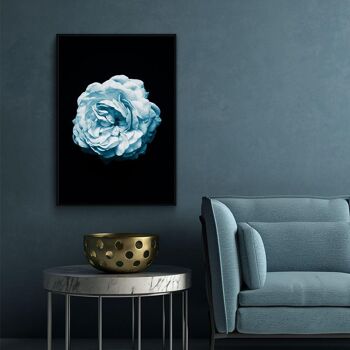 Walljar - Camélia Bleu - Affiche / 50 x 70 cm 2